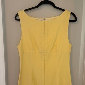 Zara Butter Yellow Sleeveless Midi Dress